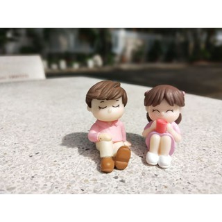 Tiểu cảnh mini ❤️ Cặp đôi lãng mạn Phụ Kiện Tiểu Cảnh terrarium