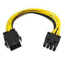 Cáp Chuyển Nguồn Từ 6 Pin Sang 8 Pin Cho VGA-C6