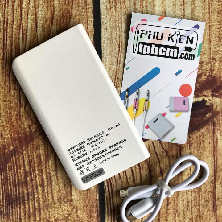 Pin Sạc dự phòng hiệu iBesky B01 5000 mAh