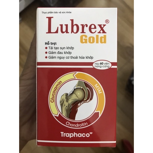 Lubrex gold hộp 60 viên hỗ trợ giảm đau khớp,tái tạo sụn khớp