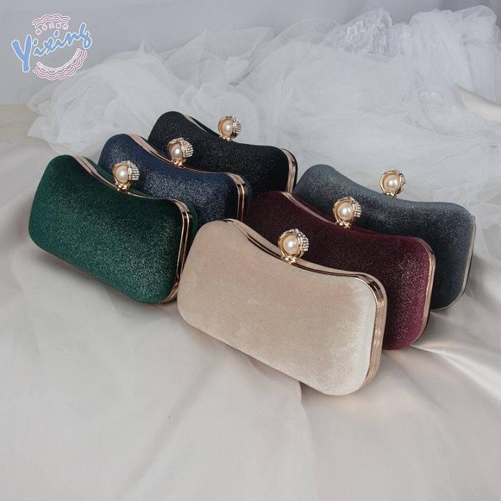 Ví nữ, Clutch nữ nhung dự tiệc sang chảnh Hana CNT29.