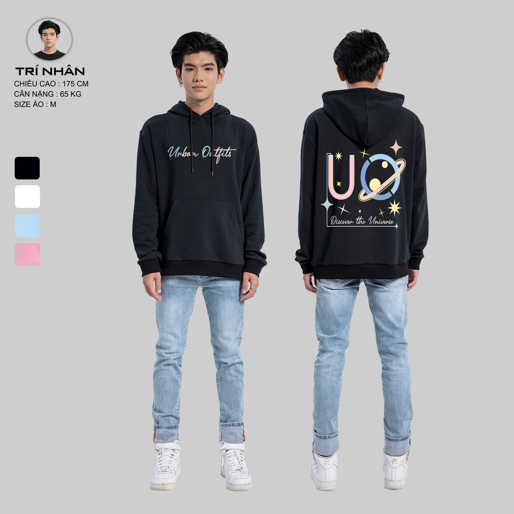 Áo Hoodie Nữ Nam Form Rộng URBAN OUTFITS In UO Discover HOO13 Chui Đầu Thun Cotton Nỉ Local Brand