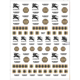 STICKER thương hiệu trang trí nail