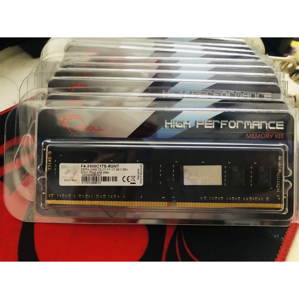 Ram DDR4 Gskill 8G/2400 High Performance Không Tản Nhiệt (F4-2400C17S-8GNT)