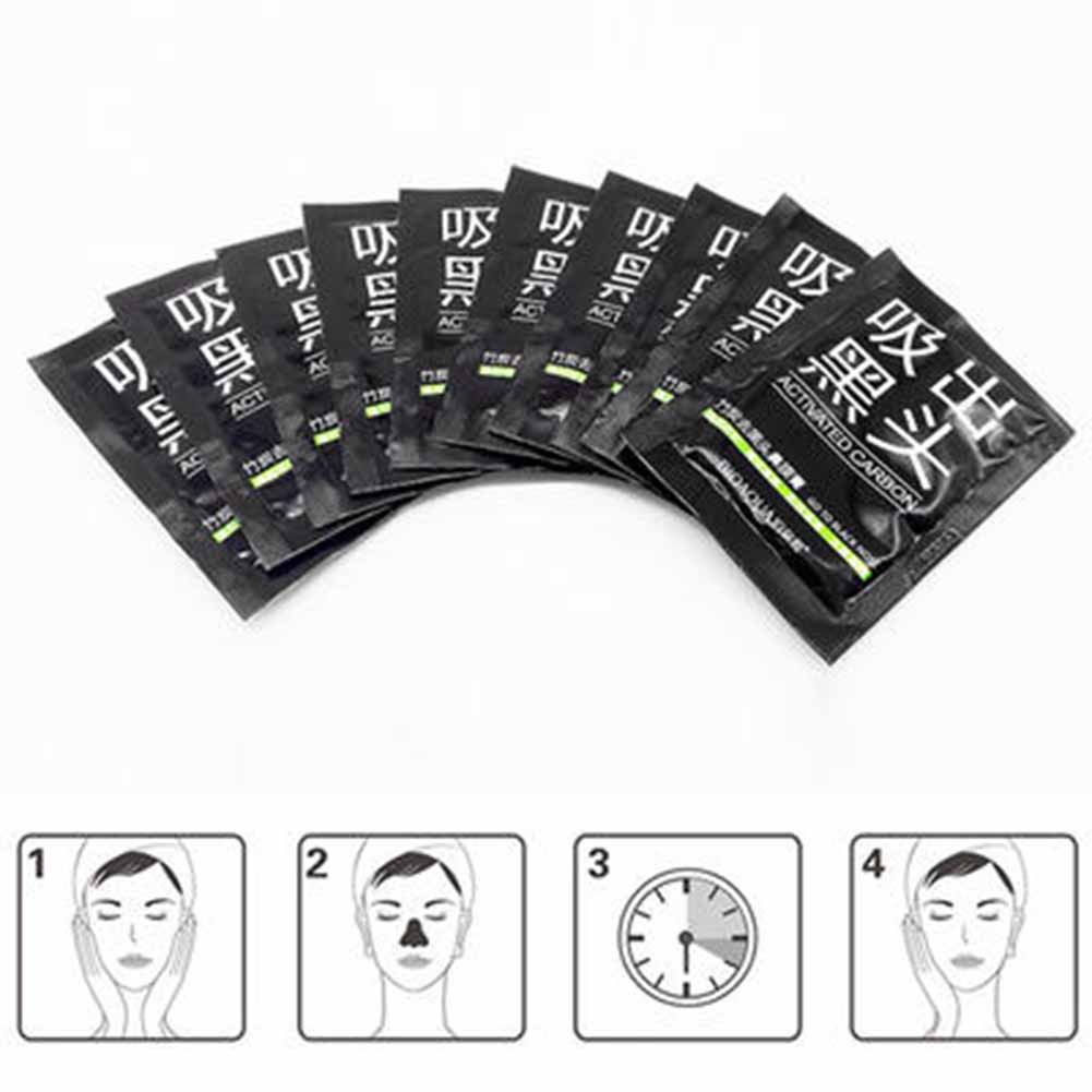 [Hàng mới về] Mặt Nạ Than Hoạt Tính Lột Mụn Đầu Đen Chăm Sóc Da Vùng Mũi