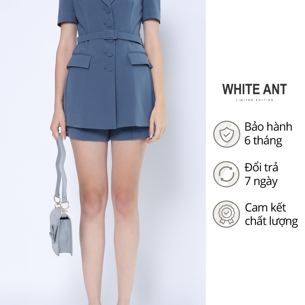 Quần Sooc Nữ WHITE ANT Thiết Kế Xếp Ly Trước Có Kèm Đai Eo Trẻ Trung, Chất Liệu Cao Cấp Chống Nhăn Xù 250901001