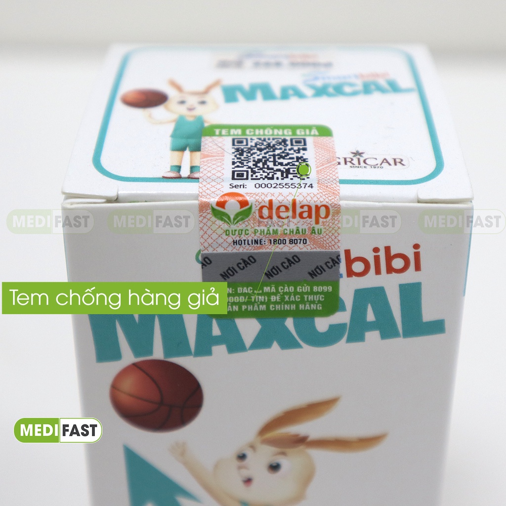 Vitamin D3 K2 và Canxi - Smartbibi Maxcal siro tăng chiều cao cho bé, giúp bé phát triển chiều cao vượt trội 100ml