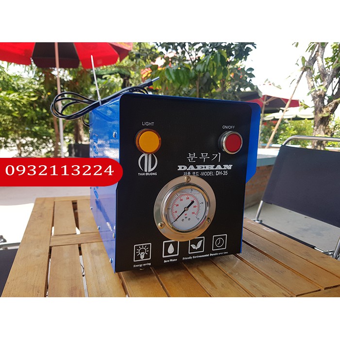 Máy phun sương DH 35 -DAEHAN- máy có công tắc, đồng hồ áp có vỏ hộp bảo vệ