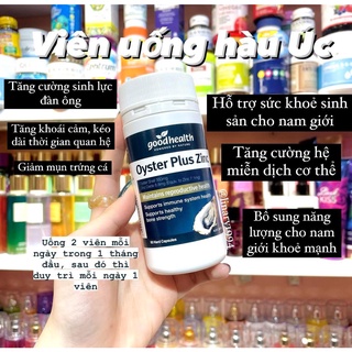Tinh chất hàu Úc Goodhealth Oyster Plus ZinC 60 viên