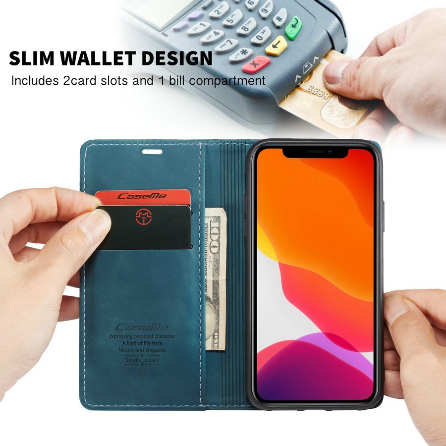 CaseMe Flip Coque for Business Leather Casing IPhone 7Plus 8Plus 6 7 8 6s Plus SE2020 Case New Luxury Magnetic Wallet