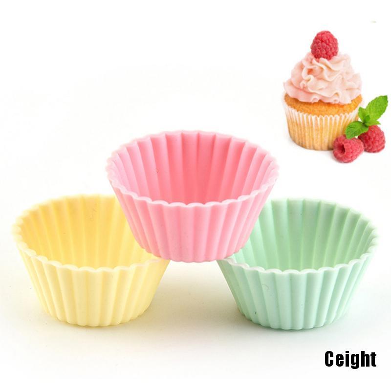 Set 12 Khuôn Bánh Cupcake Bằng Silicon Chuyên Dụng