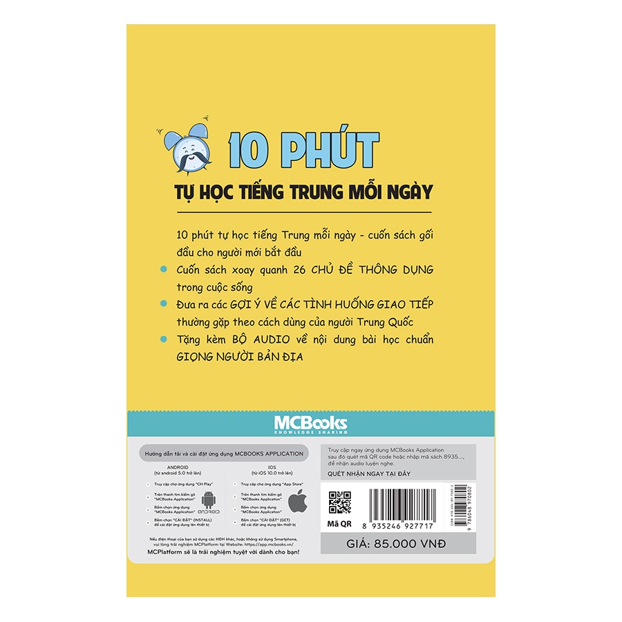 Sách - 10 Phút Tự Học Tiếng Trung Mỗi Ngày - Dành Cho Người Học Tiếng Trung Cơ Bản