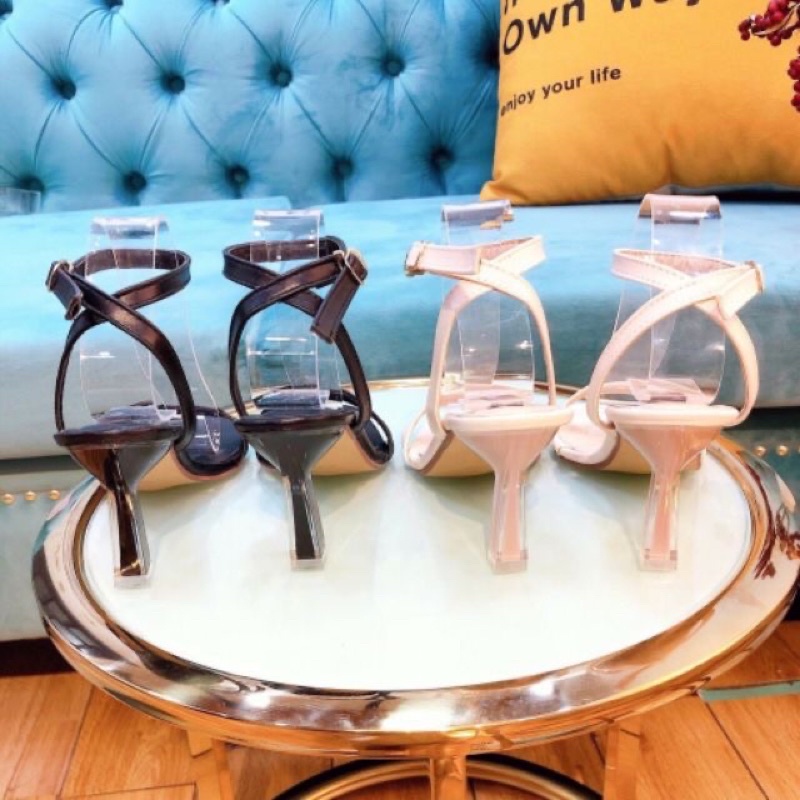 SANDAL CAO GÓT QUAI BẢN NGANG ĐẾ MÊ KA SÀNH ĐIỆU CAO 6CM