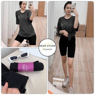 quần lửng thun ôm dáng co dãn dễ mặc thoải mái