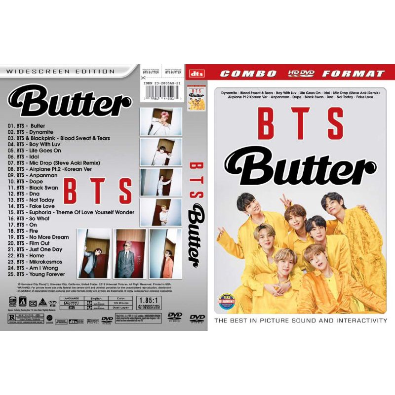 Đĩa Dvd Tuyển Tập Những Bài Hát Của Bts