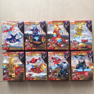 Lego xếp hình Super Heroes - Ironman (có 8 mẫu)