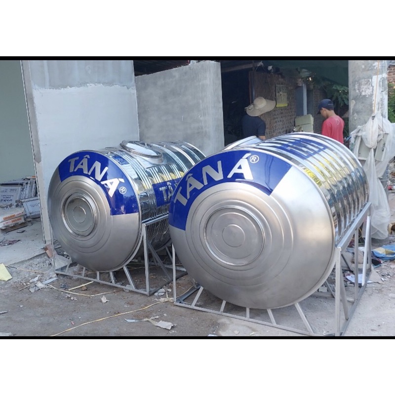 Bồn nước inox Tân Á ngang 1000L.1200L.1500L ✅Miễn phí vận chuyển nội thành ,ngoại thành tùy khu vực