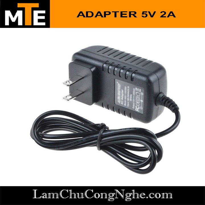 Nguồn adapter 5V 2A jack DC 5.5 * 2.1 mm