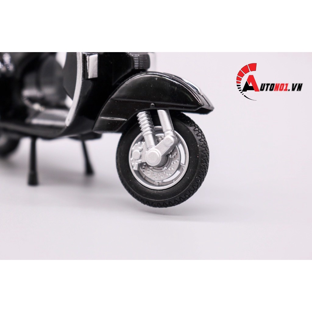 MÔ HÌNH XE VESPA PX 2016 BLACK 1:18 WELLY 7171A