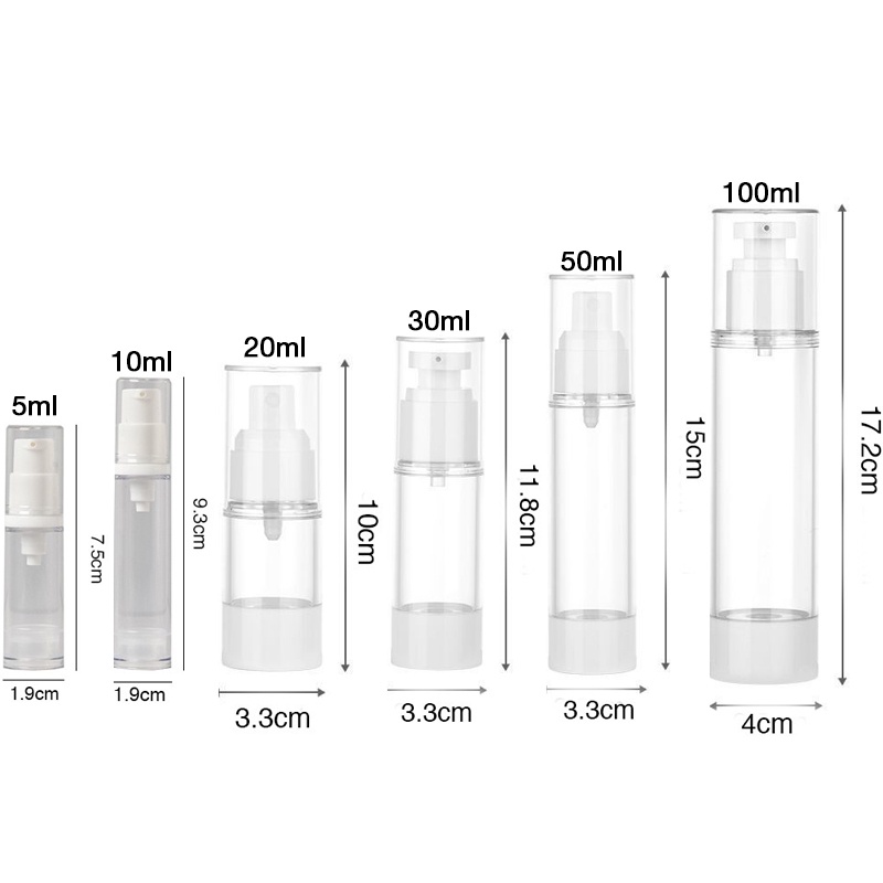 Chai Hút Chân Không 15ml/30ml/50ml Chai Xịt Giọt Dùng Đựng Serum, Kem Dưỡng, Kem Chống Nắng