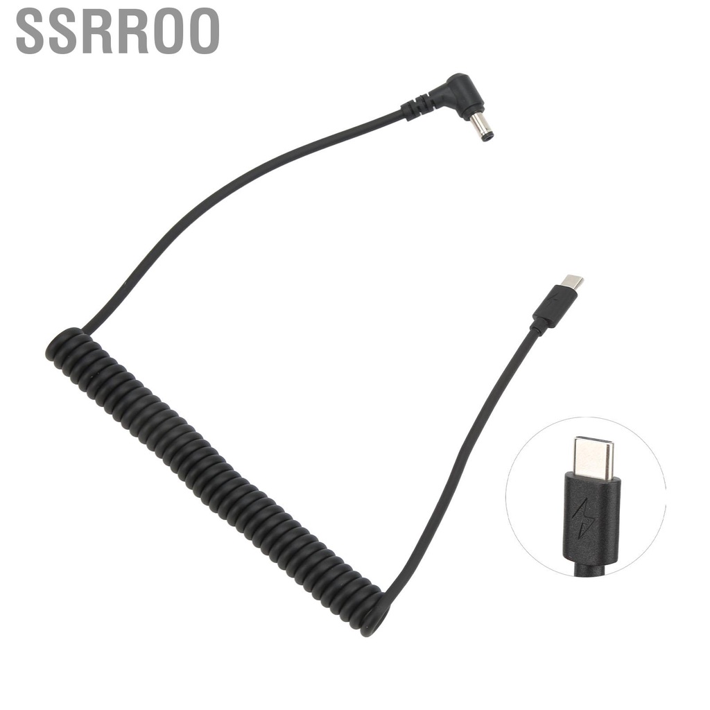 Ssrroo Laptop Charging Cable PD Line Type C to DC 5.5x2.5mm Notebook for 12V