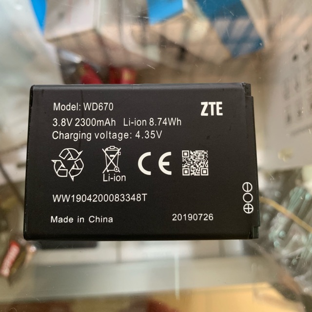 Pin của phát wifi 4G ZTE WD670