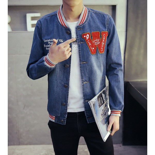 áo khoác jeans bóng chày w Mã: NK0825