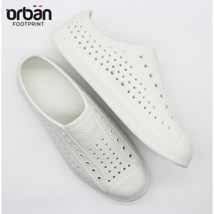 Giày đi mưa - giày nhựa Urban chống nước siêu nhẹ - chất liệu nhựa Eva pylon màu trắng