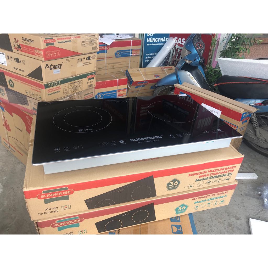 Bếp đôi điện từ hồng ngoại SUNHOUSE SHB9106-ES