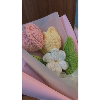 (P003) Tulip Crochet 3 Bông💐