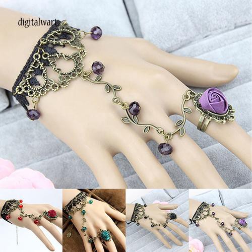 Vòng Đeo Tay Ren Nối Nhẫn Phong Cách Cổ Điển Thanh Lịch Dành Cho Nữ | BigBuy360 - bigbuy360.vn