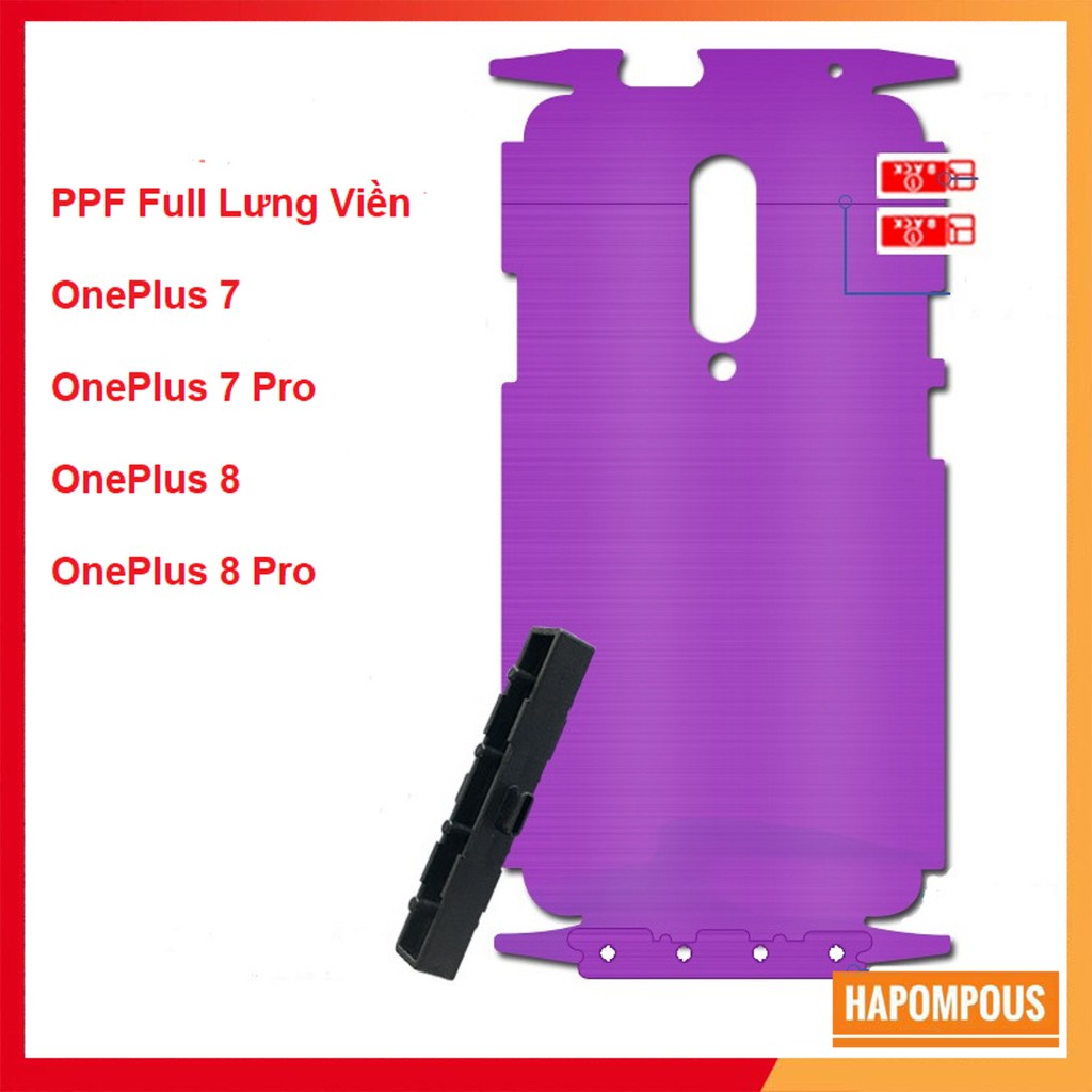 Miếng Dán PPF Full Lưng Viền Cho OnePlus 7 / OnePlus 7 Pro / Oneplus 8 / OnePlus 8 Pro