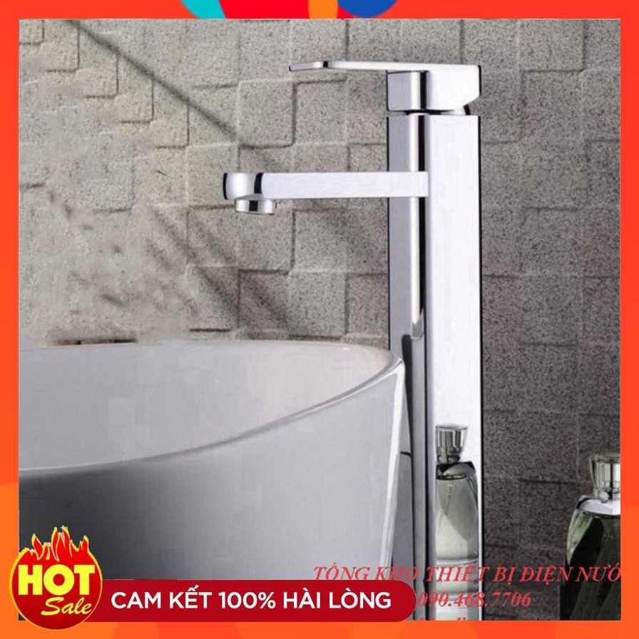 Vòi chậu rửa mặt, Vòi lavabo nóng lạnh chậu dương bàn cao cấp SNL29 - tặng đôi dây cấp inox