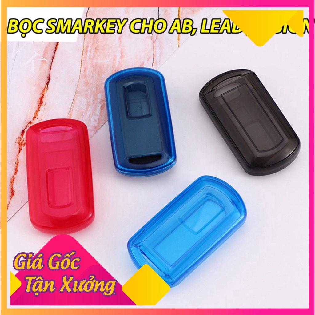 BỌC SMARKEY TRONG SUỐT CHO AB, LEAD, VISION, VARIO ( LOẠI 2 NÚT)  (Ảnh Sp thật)