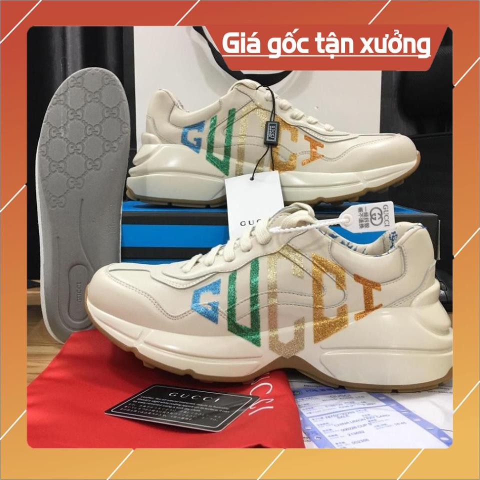 [FreeShip+ Hàng Cao Cấp] Giày thể thao Gucci nam nữ cao cấp, Giày nam nữ Full phụ kiện (ảnh thật)