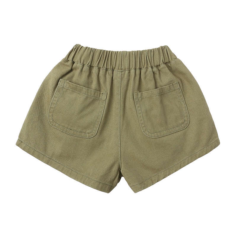 Quần Short Cotton Màu Sắc Đơn Giản Thời Trang Mùa Hè Cho Bé 1-7 Tuổi