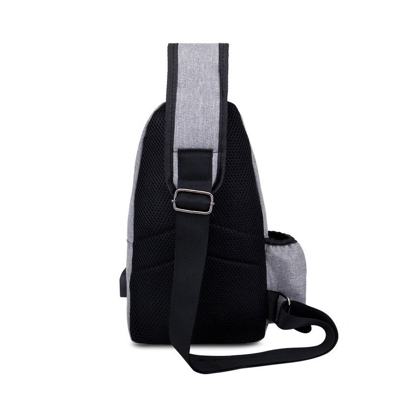 Túi đeo chéo nam nữ tích hợp cổng kết nối USB, vải canvas kiểu dáng mới 2020 TDC555 | BigBuy360 - bigbuy360.vn
