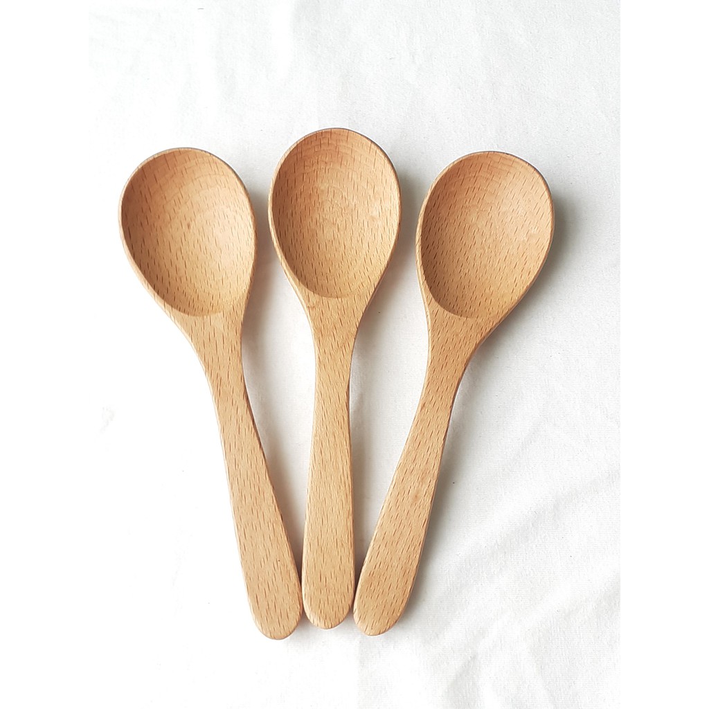 Thìa gỗ ăn cơm, chè 15.5 cm x 4 cm gỗ đẹp