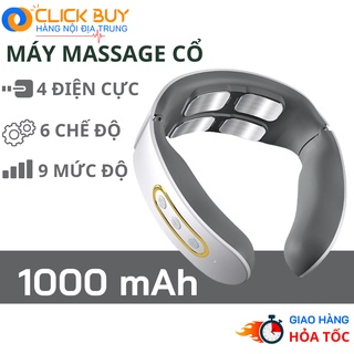 Máy Massage Cổ Xung Điện Trị Liệu Đa Năng Cao Cấp - Máy 6 Chế Độ Sạc USB Công Nghệ Thông Minh.