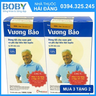 Vương Bảo - Hộp 80 viên (Chính hãng ) - Dùng cho nam giới phì đại tiền liệt tuyến