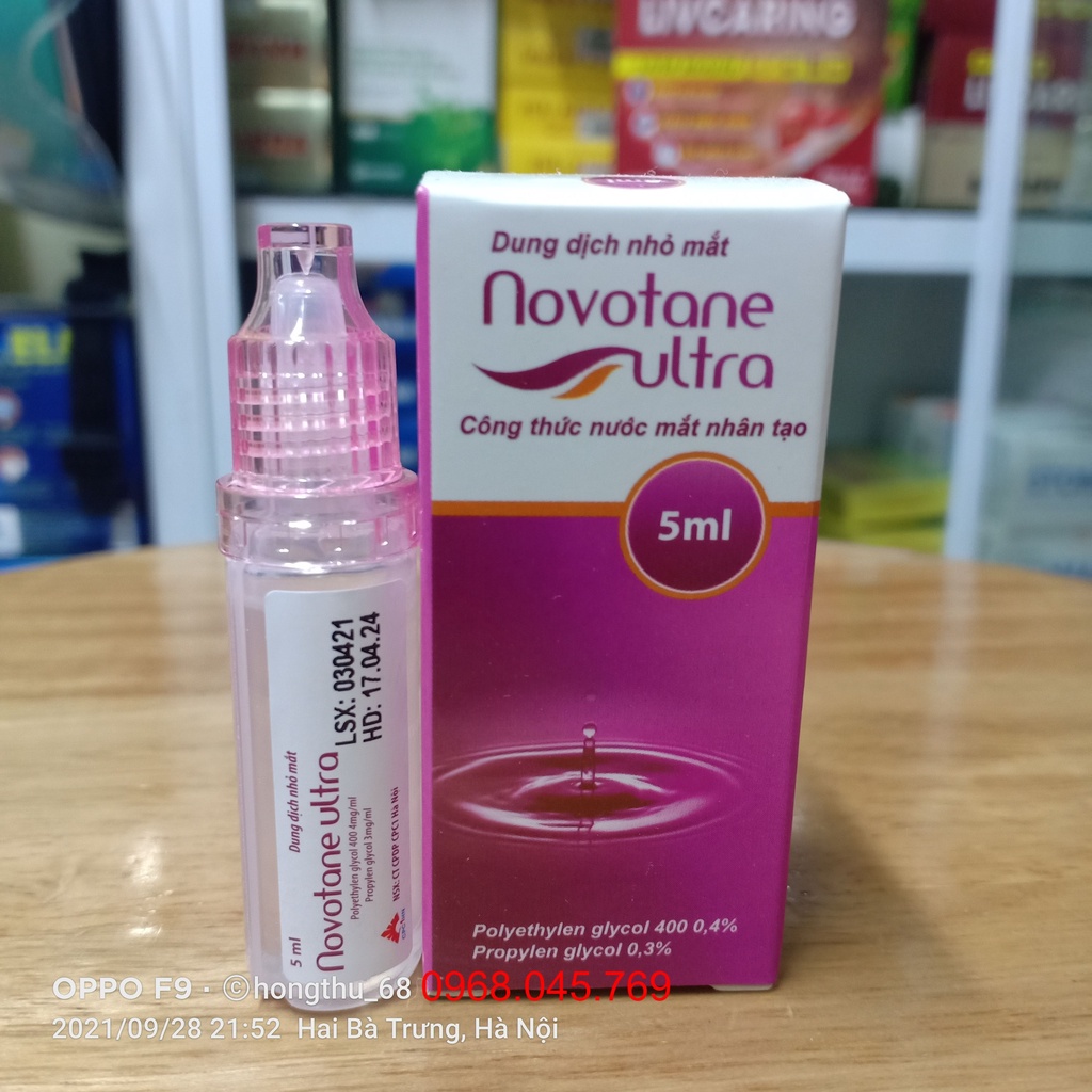 Novotane Ultra - Nước mắt nhân tạo 5ml