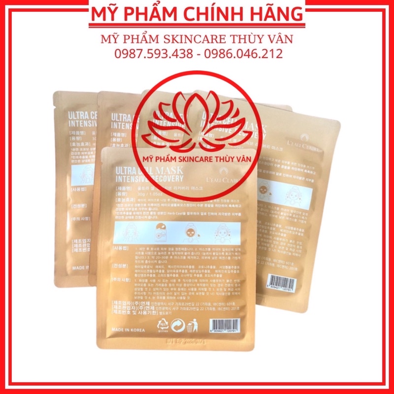 1 Miếng Mặt Nạ Phục Hồi Da Hàn Quốc Chính Hãng LEAU CLAIRE 30g