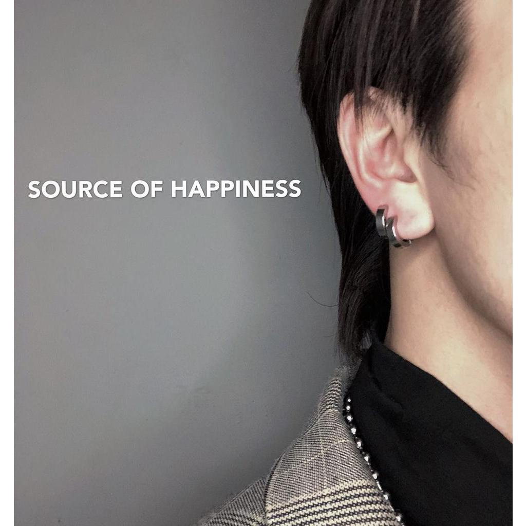 Khuyên tai tròn kẹp tai phong cách đường phố dành cho nam và nữ 23B178