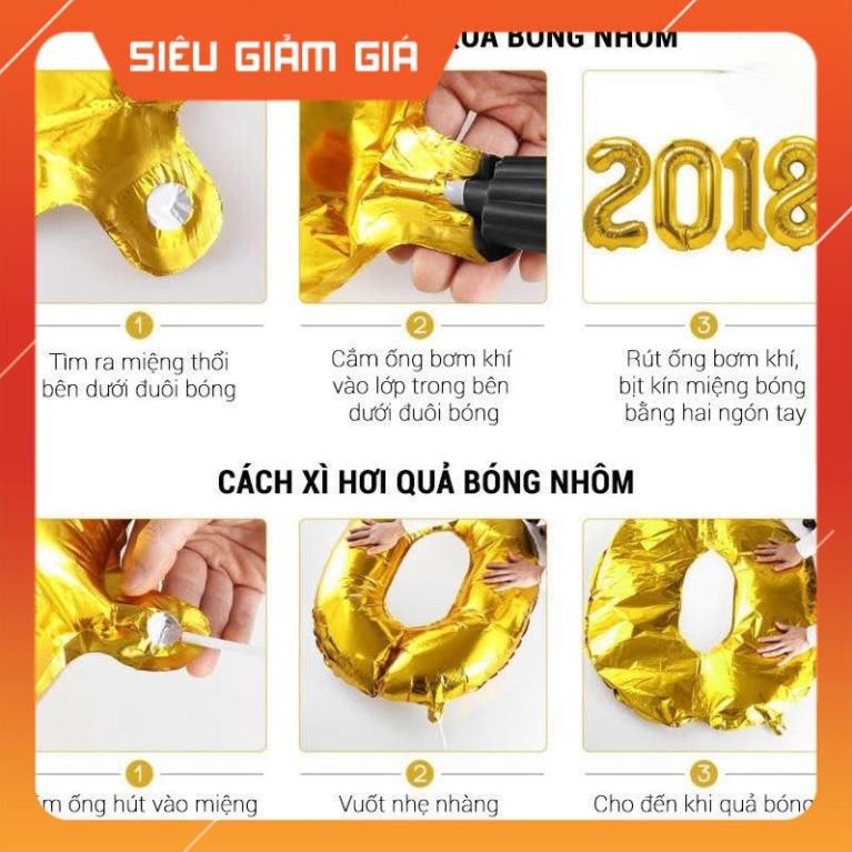 [Freeship] [TặngBơm+Đènled] Đầy đủ y hình set bóng HK67 Sang Trọng trang trí sinh nhật hàng chất lượng