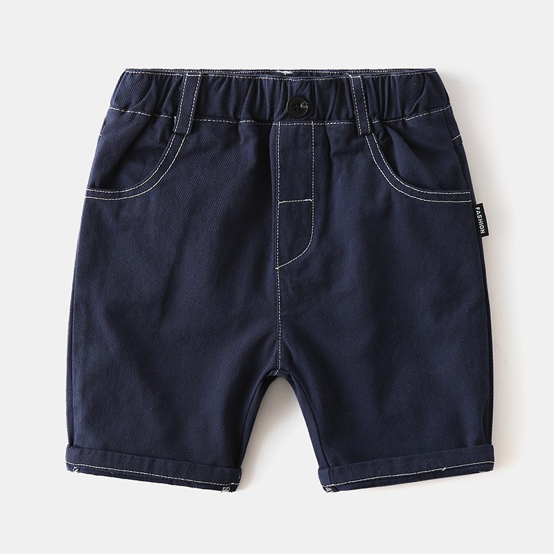 Quần đùi bé trai DINOKING Quần Short lửng trẻ em chât kaki jean mềm mại cho bé 2 - 8 tuổi QS07