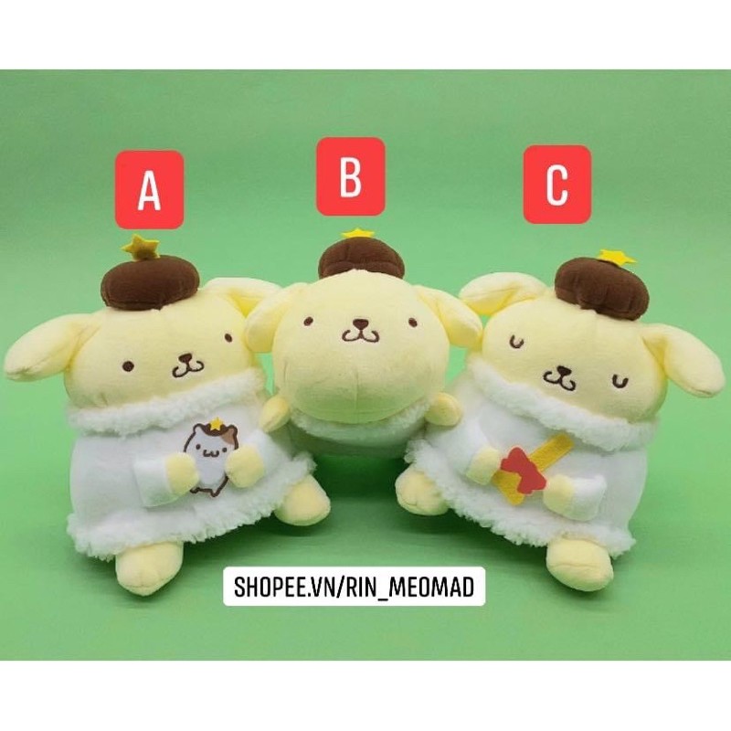 [TOREBA] Thú bông Pompompurin Cupid size 18cm mẫu mới tinh Nhật Auth