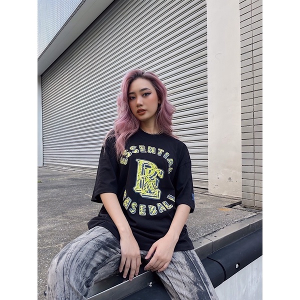 LOCAL BRAND REE - ÁO THUN BASEBALL MÀU ĐEN