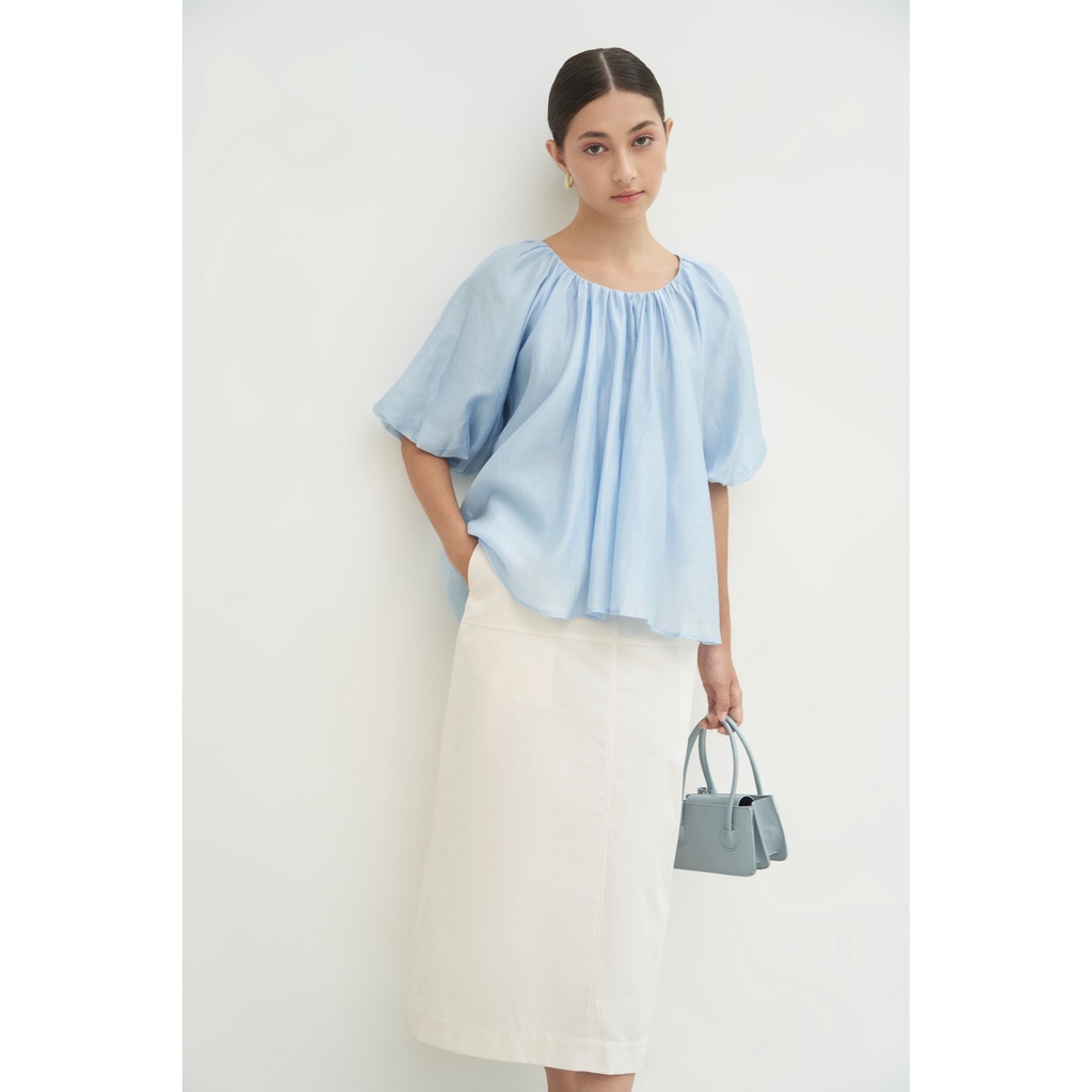 Nosbyn - Chân Váy Midi Khaki - N208-S002