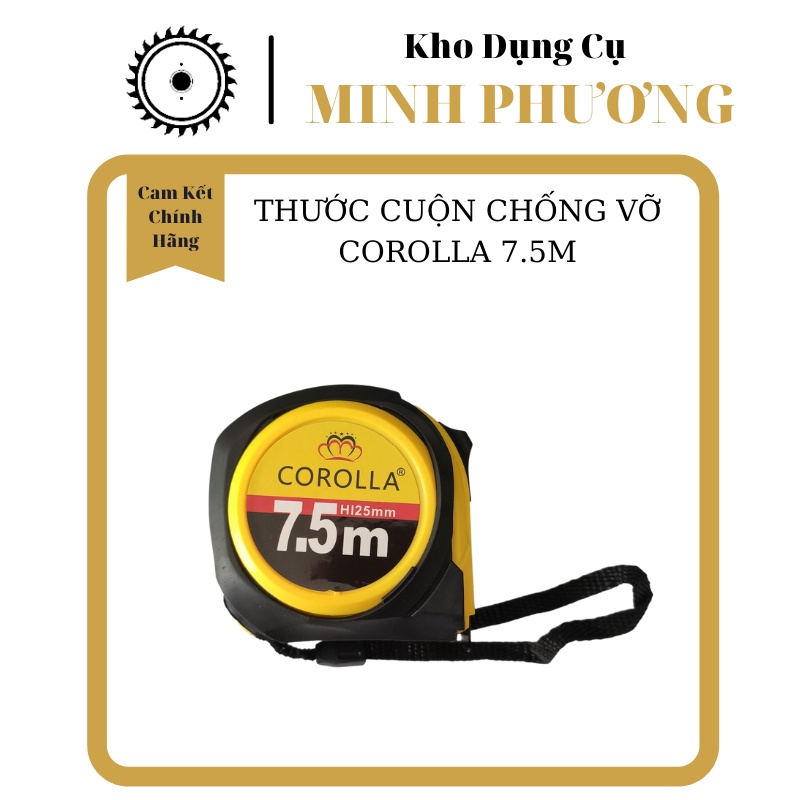 Thước mét, thước Cuộn bọc cao su Chống Vỡ COROLLA 5m 7m 10m