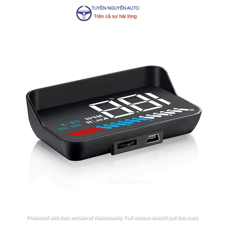 Màn hình hắt kính HUD M7 hiển thị tốc độ và cảnh báo tốc độ ô tô xe hơi cắm cổng OBD2 + USB GPS | BigBuy360 - bigbuy360.vn